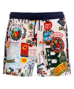 AGUA BENDITA Cassius Bosco Swim Shorts 18261 – Eye-catching swim shorts featuring a bold Bosco print, quick-drying fabric, and a tailored, comfortable silhouette