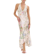 CAMILLA Palacio Playground Long Dress 00033563 features a striking print, flowing silhouette, and elegant neckline for a glamorous and bohemian-inspired style