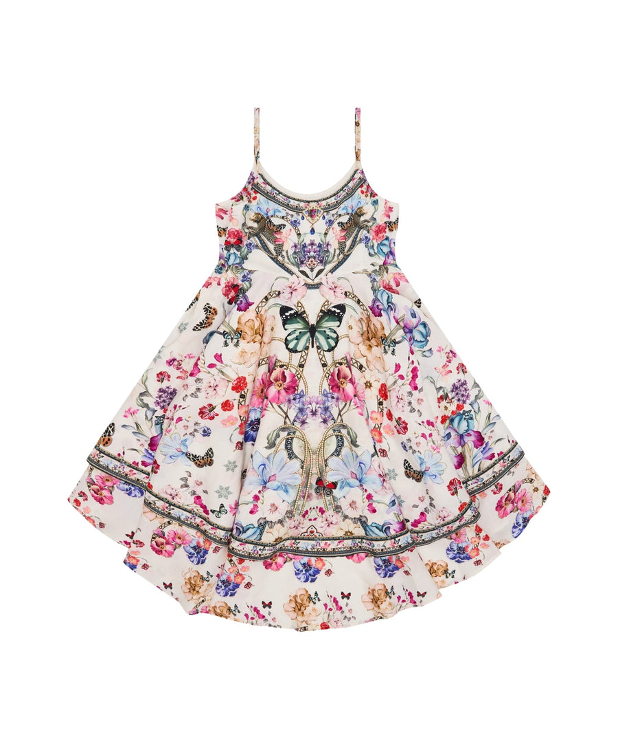 CAMILLA Monserrate Magic Tiered Dress 00034259 features flowing tiers, vivid floral prints, and a flattering silhouette for an elegant, bohemian-inspired look