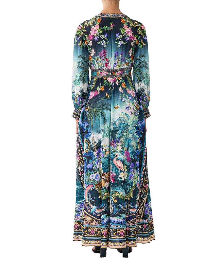 Elegant and timeless, the CAMILLA Basked In Baroque Long Dress 00035121 features luxurious prints, flowing fabric, and signature CAMILLA charm for standout style.