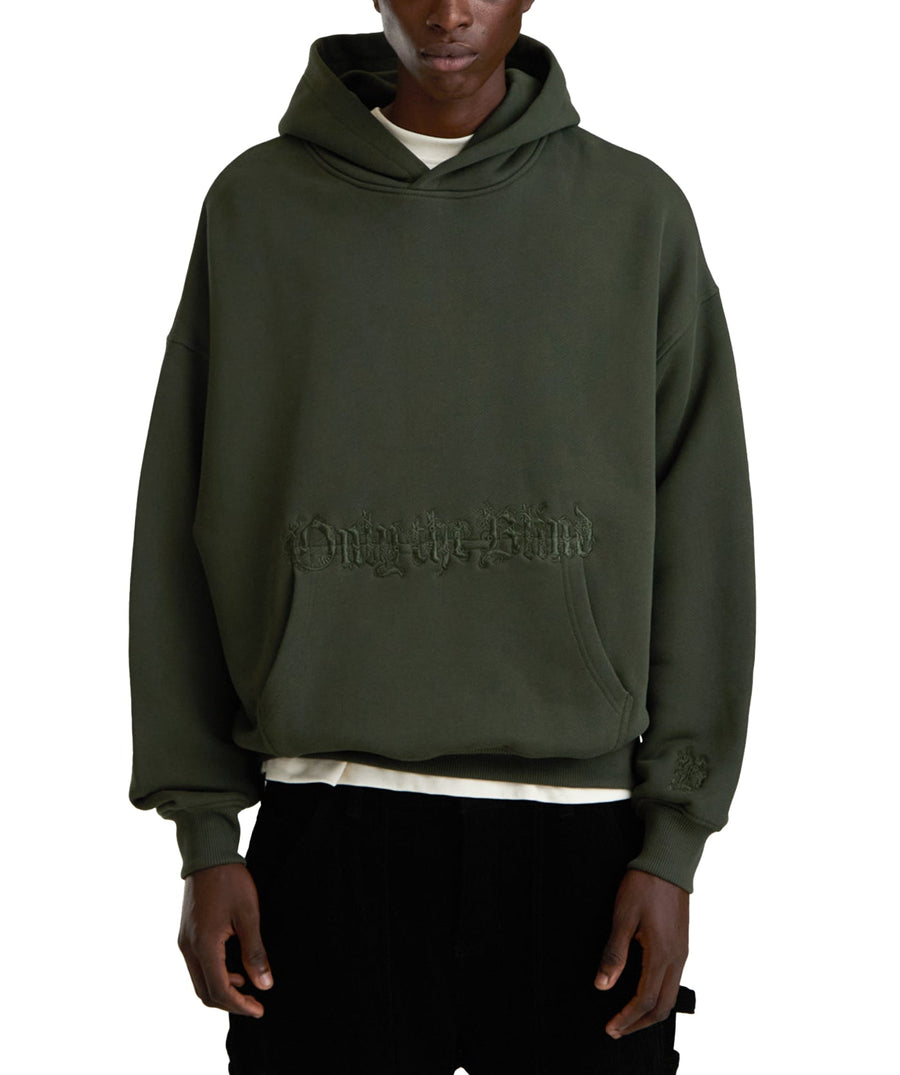 Shop the ONLY THE BLIND Baroque Calligraphy Hoodie OTB-H1621 – premium streetwear with bold design, luxury comfort, and standout style.