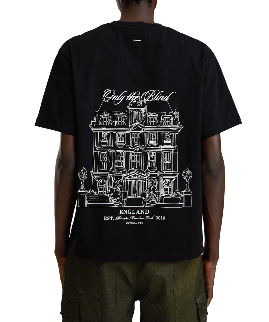 ONLY THE BLIND Blake’s Members Club T-Shirt OTBX-T1526 – premium cotton tee featuring exclusive club embroidery, timeless design, and effortless street style.