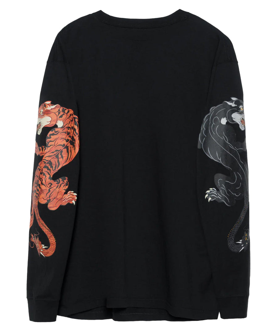 MAHARISHI Duality Panther Longsleeve T-Shirt 302MH1387