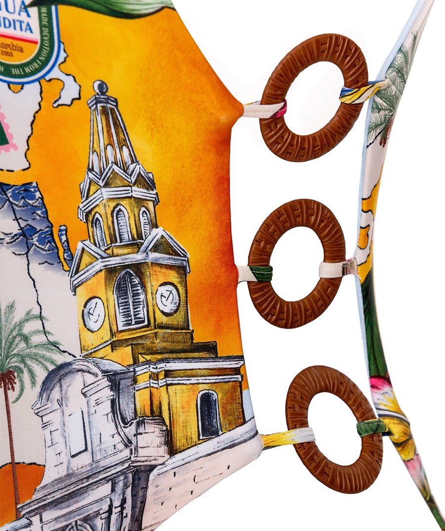 Agua Bendita Tribeca Ventura One Piece Swimsuit 15413