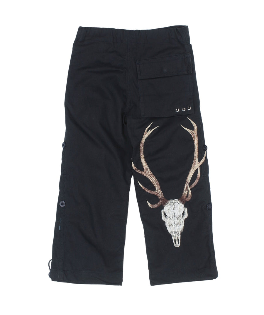 The Maharishi Boy's Antlers Snopants 5612 feature antler embroidery, adjustable fit, and durable fabric—perfect for bold style and everyday comfort.