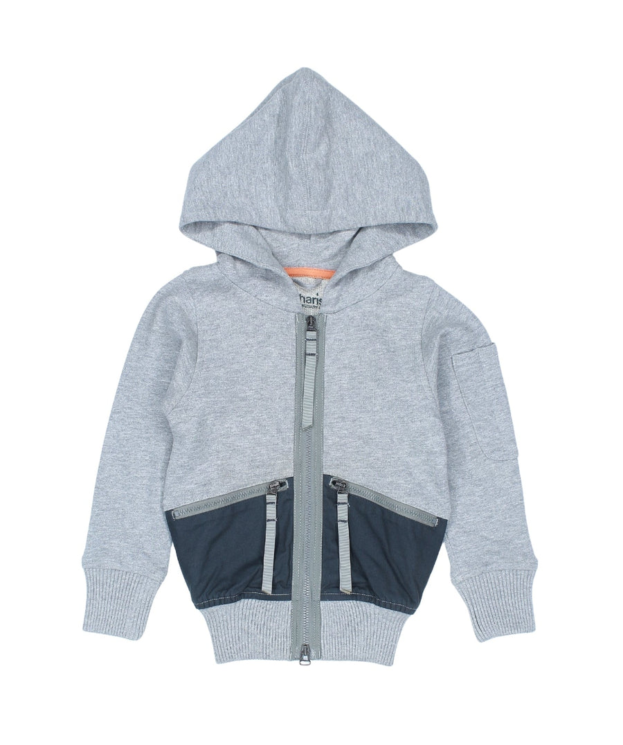 MAHARISHI Duality Hoodie 5605 features Panther Chimera embroidery on organic cotton, blending bold streetwear style with sustainable comfort.