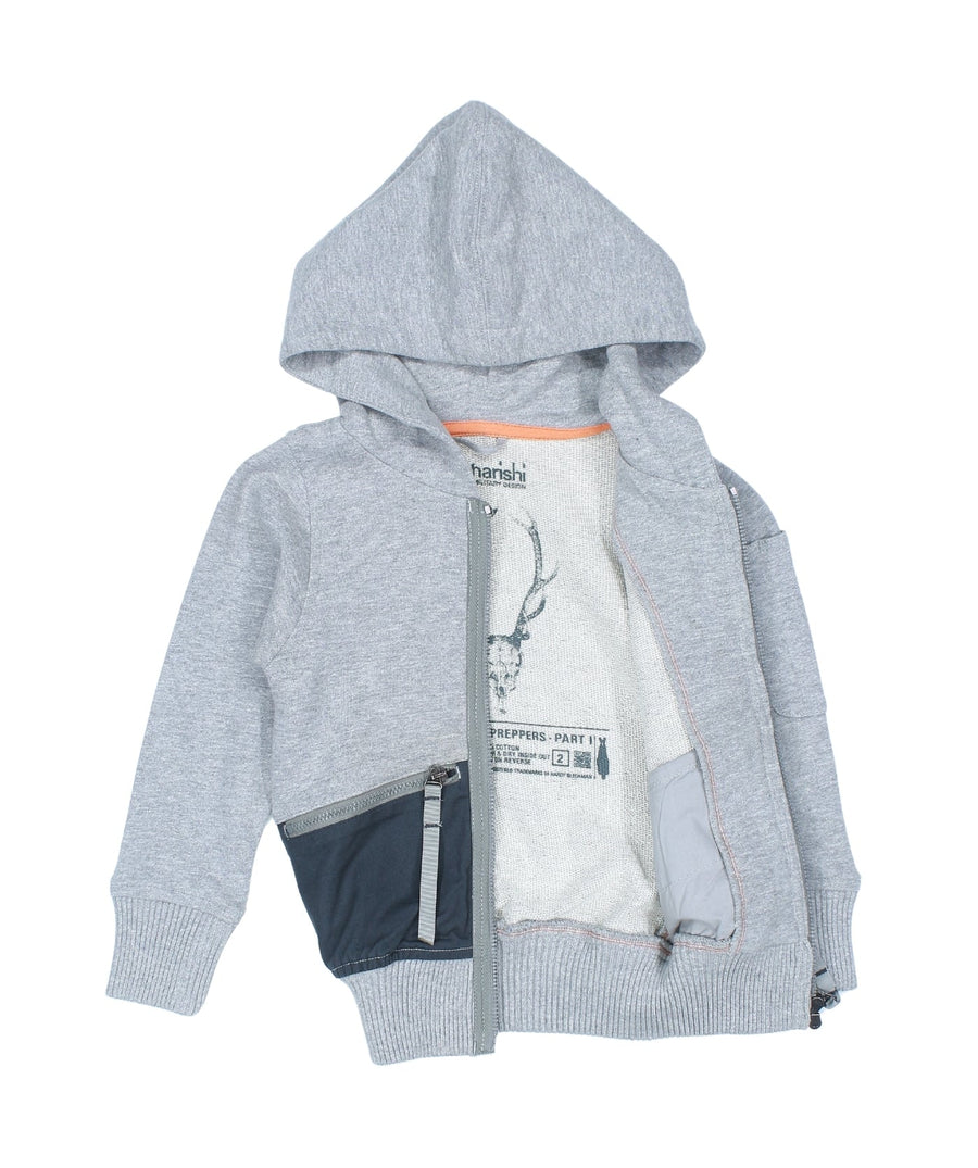 MAHARISHI Duality Hoodie 5605 features Panther Chimera embroidery on organic cotton, blending bold streetwear style with sustainable comfort.
