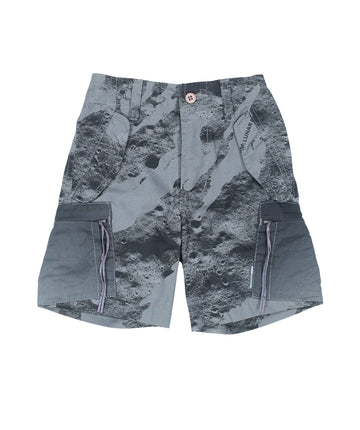 MAHARISHI Lunar Bonsai Shorts 8026 feature DPM camo print, organic cotton, drawcord waist, and raw hem—designed for comfort, style, and utility.