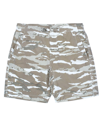 MAHARISHI Camo Swim Shorts 360MH6020 – Camouflage-patterned swim shorts with a modern design, crafted from high-quality materials for comfort and durability, ideal for beach and casual wear.