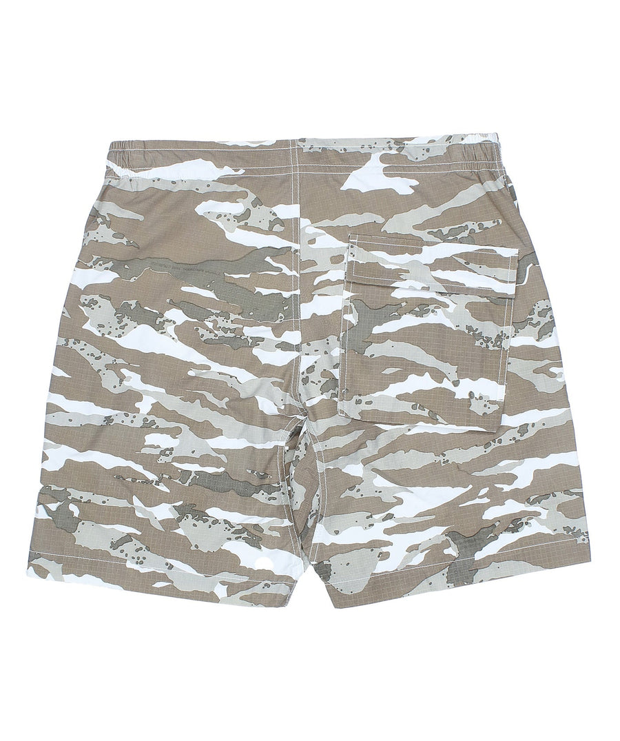 MAHARISHI Camo Swim Shorts 360MH6020 – Camouflage-patterned swim shorts with a modern design, crafted from high-quality materials for comfort and durability, ideal for beach and casual wear.