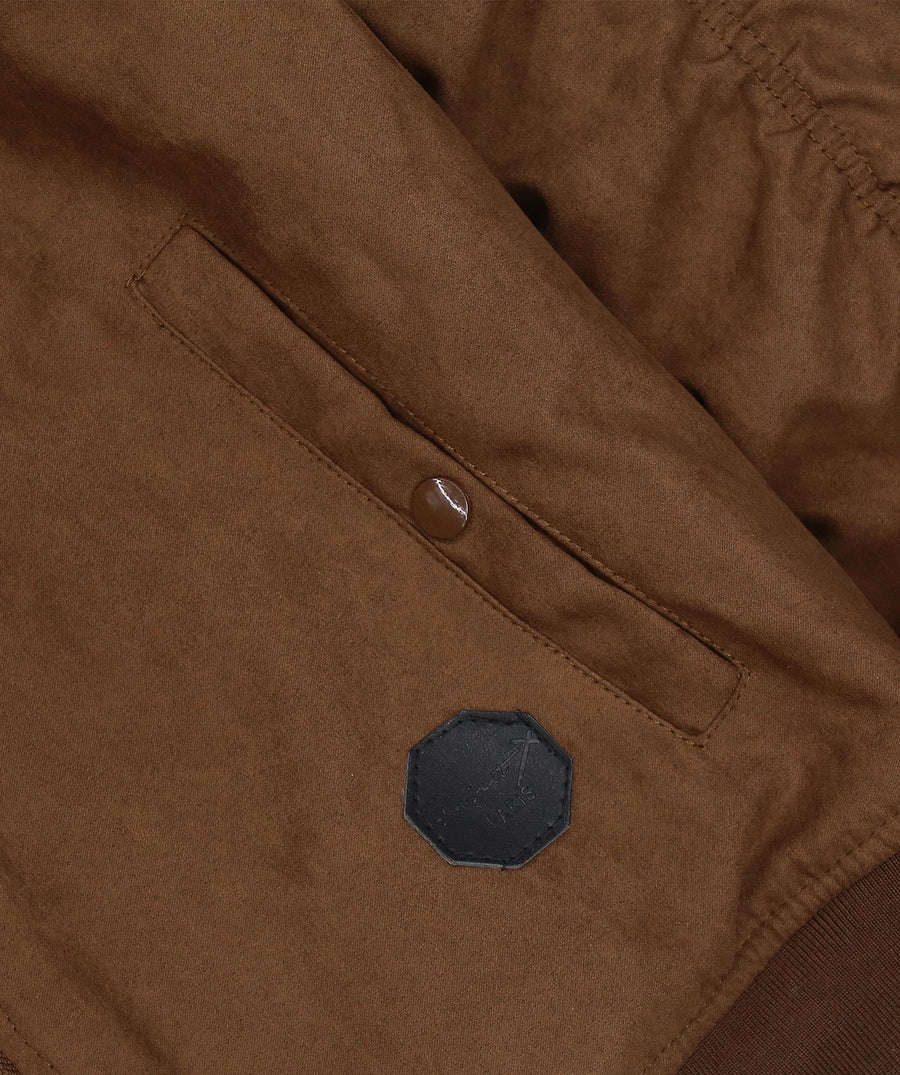 Suede Bomber Jacket