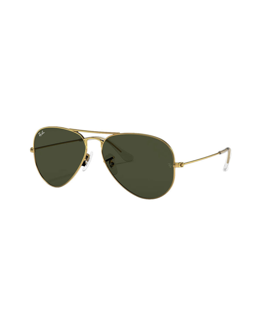 RAY-BAN Aviator Classic RB3025-L0205 – Iconic aviator sunglasses with a sleek gold metal frame and classic green lenses, offering timeless style and UV protection.