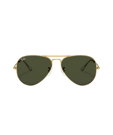 RAY-BAN Aviator Classic RB3025-L0205 – Iconic aviator sunglasses with a sleek gold metal frame and classic green lenses, offering timeless style and UV protection.