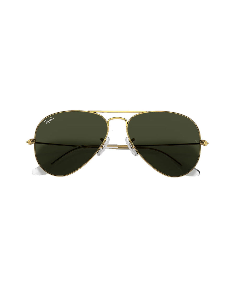 RAY-BAN Aviator Classic RB3025-L0205 – Iconic aviator sunglasses with a sleek gold metal frame and classic green lenses, offering timeless style and UV protection.