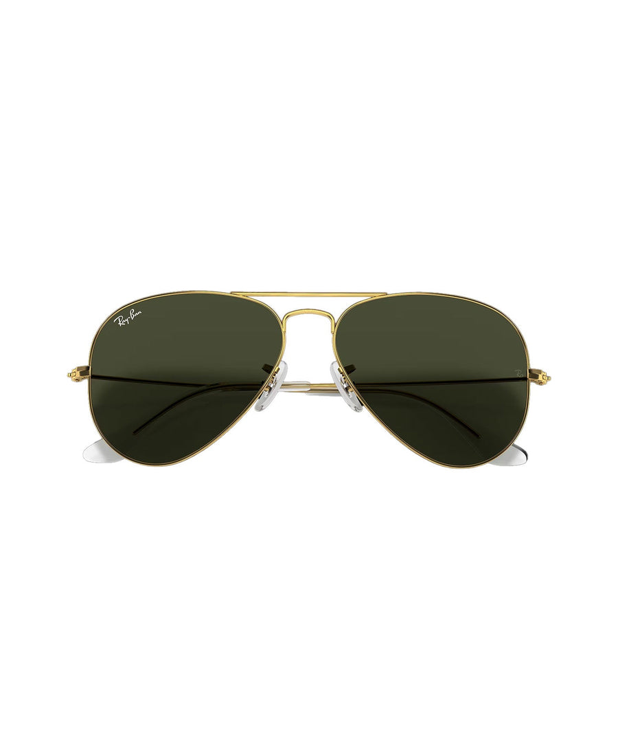 RAY-BAN Aviator Classic RB3025-W3234– Iconic aviator sunglasses with a sleek gold metal frame and classic green lenses, offering timeless style and UV protection.