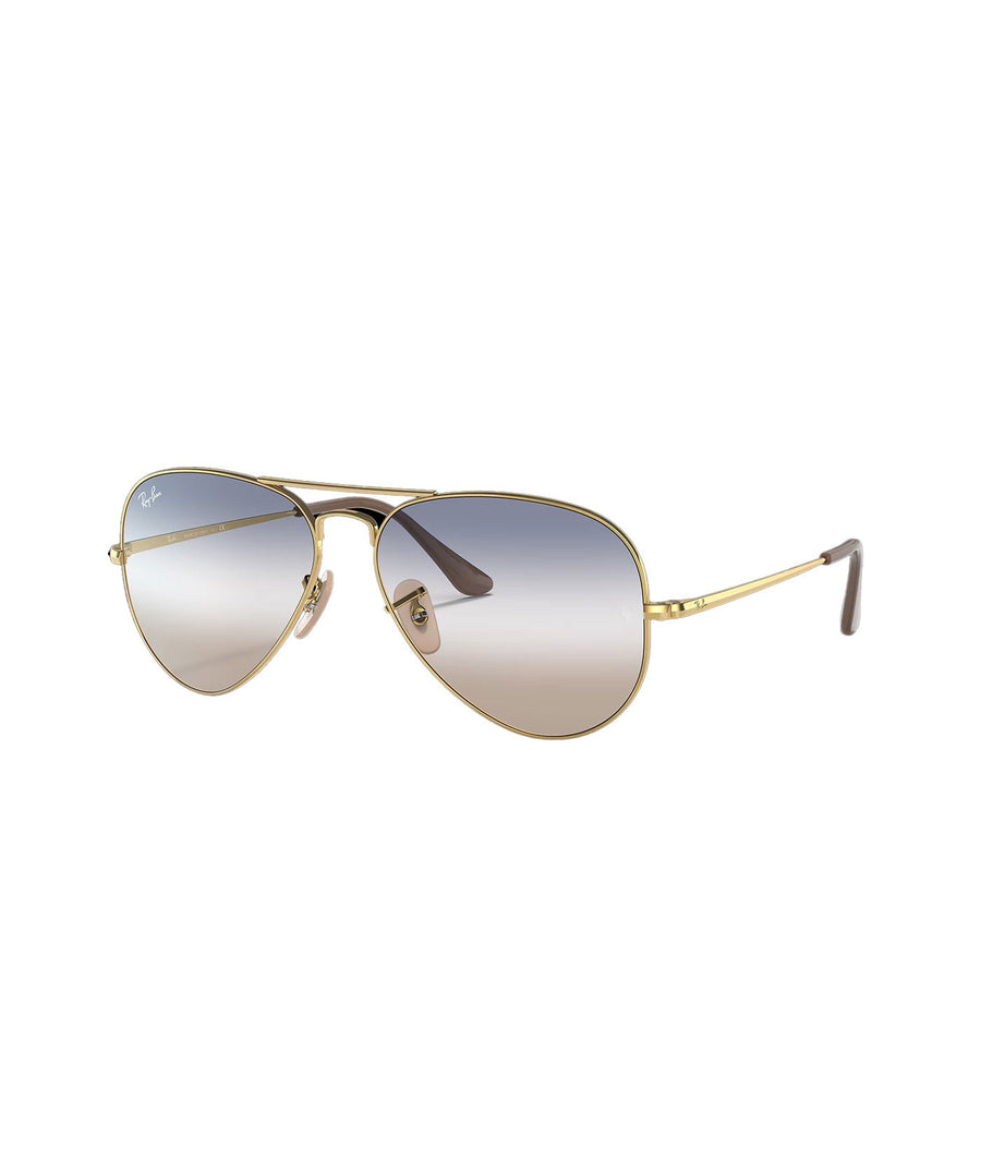 RAY-BAN RB3689 Aviator Classic RB3689-001/GD – Timeless aviator sunglasses with a gold metal frame and green lenses, offering iconic style and reliable UV protection