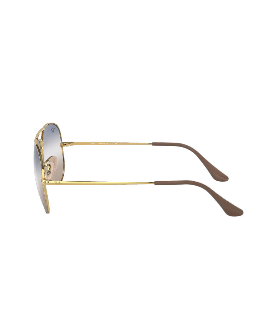 RAY-BAN RB3689 Aviator Classic RB3689-001/GD – Timeless aviator sunglasses with a gold metal frame and green lenses, offering iconic style and reliable UV protection