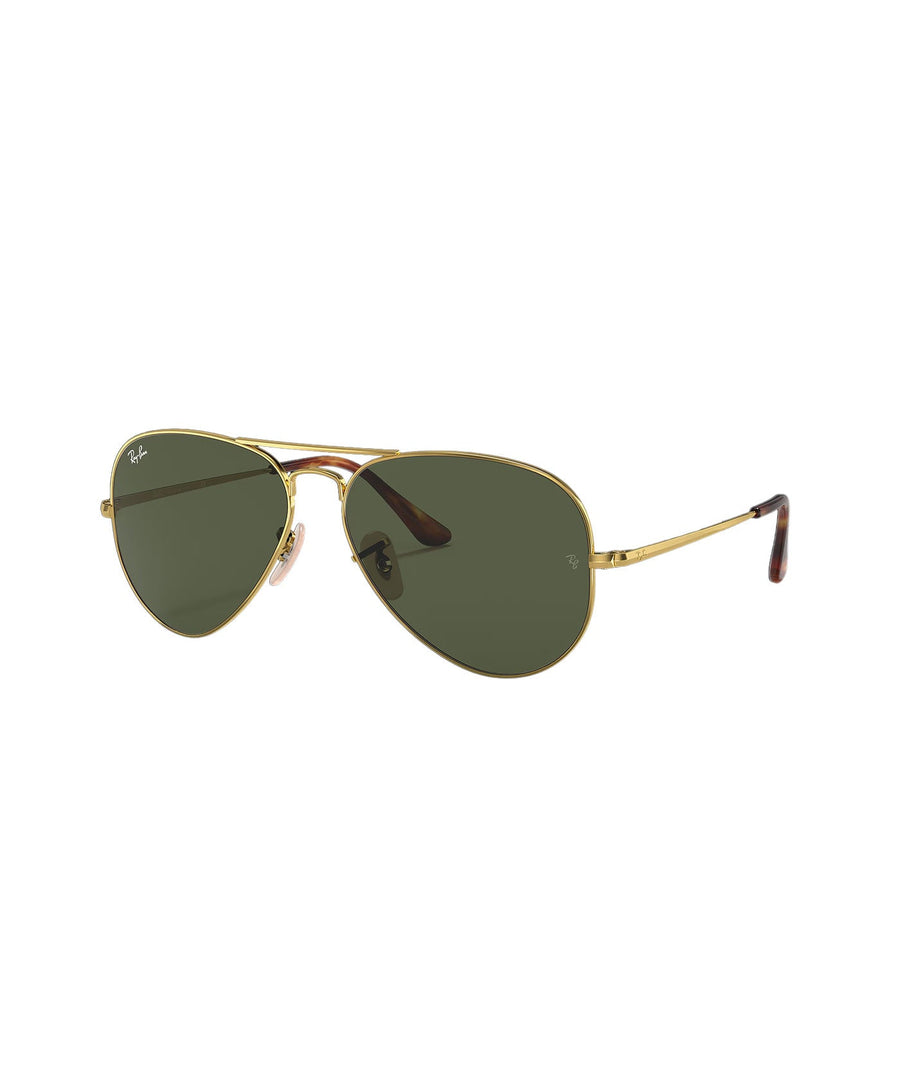 RAY-BAN RB3689 Aviator Classic RB3689-914731 – Timeless aviator sunglasses with a gold metal frame and green lenses, offering iconic style and reliable UV protection