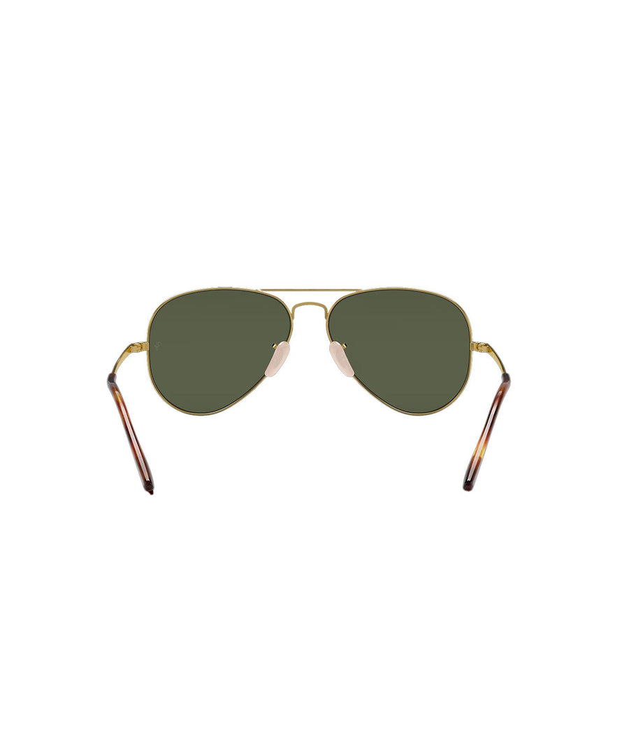 RAY-BAN RB3689 Aviator Classic RB3689-914731 – Timeless aviator sunglasses with a gold metal frame and green lenses, offering iconic style and reliable UV protection