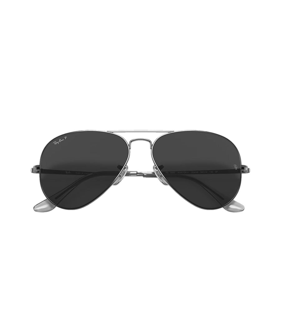 RAY-BAN RB3689 Aviator Classic RB3689-004/48 – Timeless aviator sunglasses with a gold metal frame and green lenses, offering iconic style and reliable UV protection