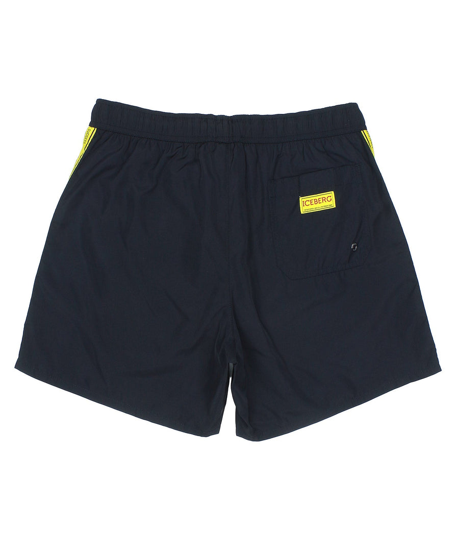 ICEBERG Tape Medium Boardshort ICE25MBS01 – Stylish boardshorts featuring signature tape detailing, quick-dry fabric, and a comfortable medium-length fit