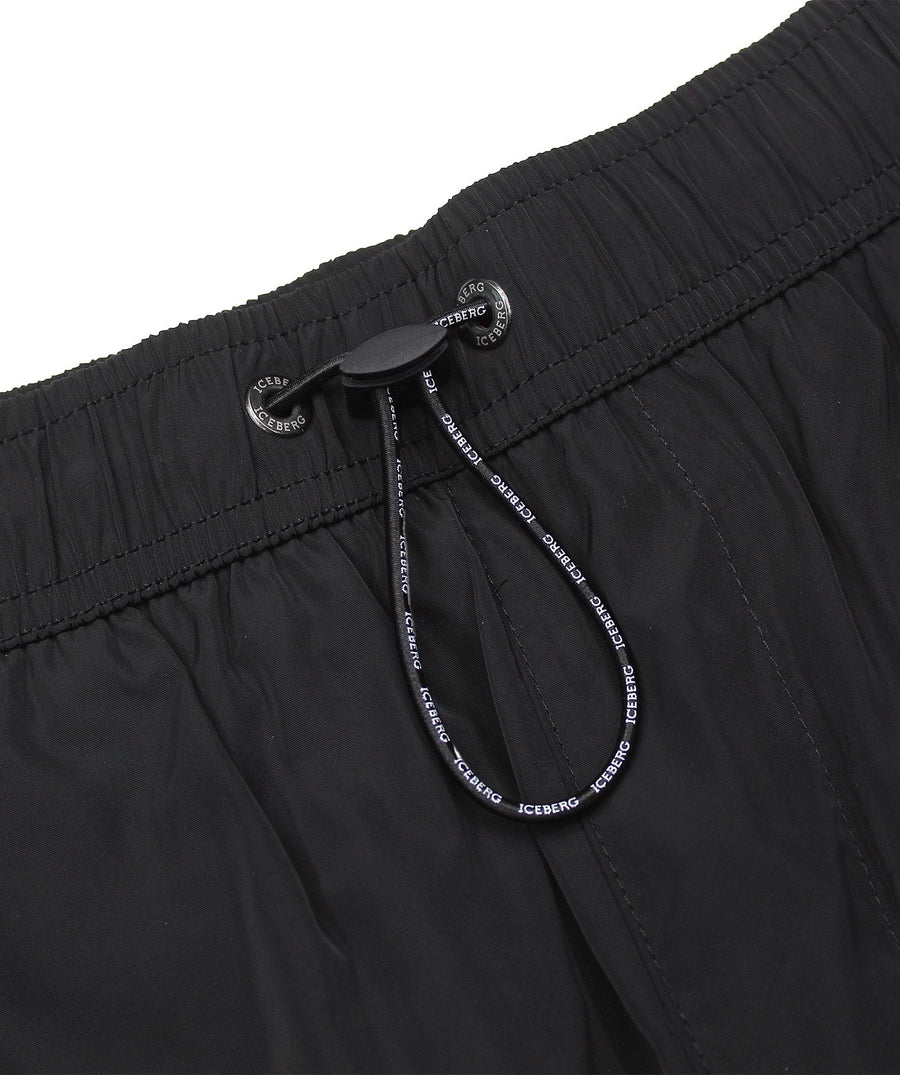 ICEBERG Tape Medium Boardshort ICE25MBS01 – Stylish boardshorts featuring signature tape detailing, quick-dry fabric, and a comfortable medium-length fit