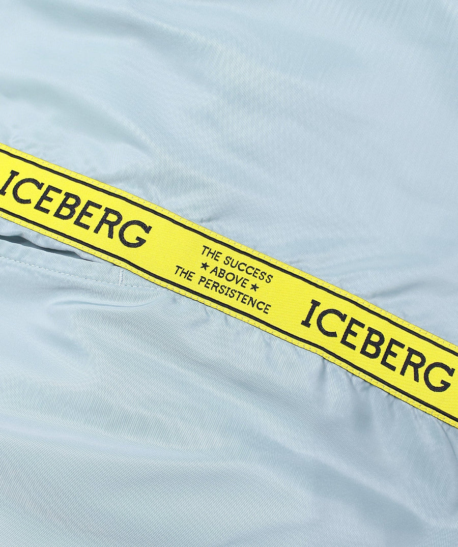 ICEBERG Tape Medium Boardshort ICE25MBS01 – Stylish boardshorts featuring signature tape detailing, quick-dry fabric, and a comfortable medium-length fit