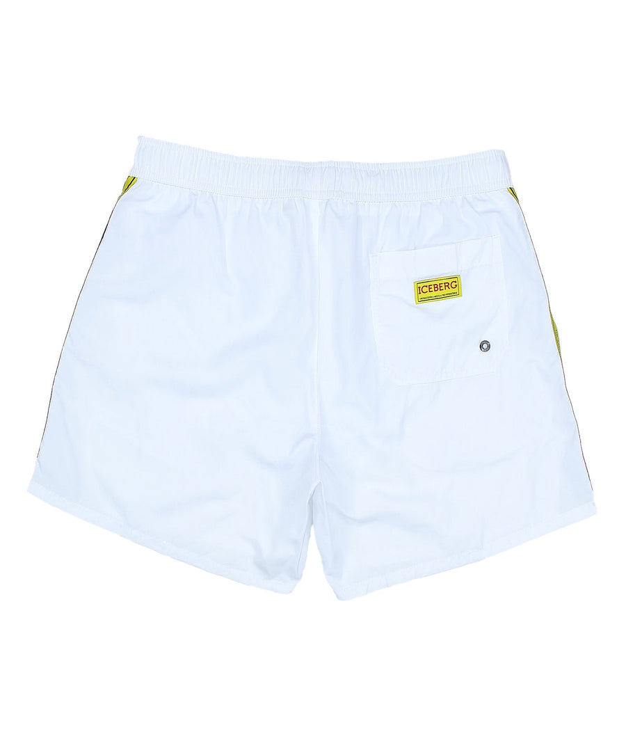 ICEBERG Tape Medium Boardshort ICE25MBS01 – Stylish boardshorts featuring signature tape detailing, quick-dry fabric, and a comfortable medium-length fit
