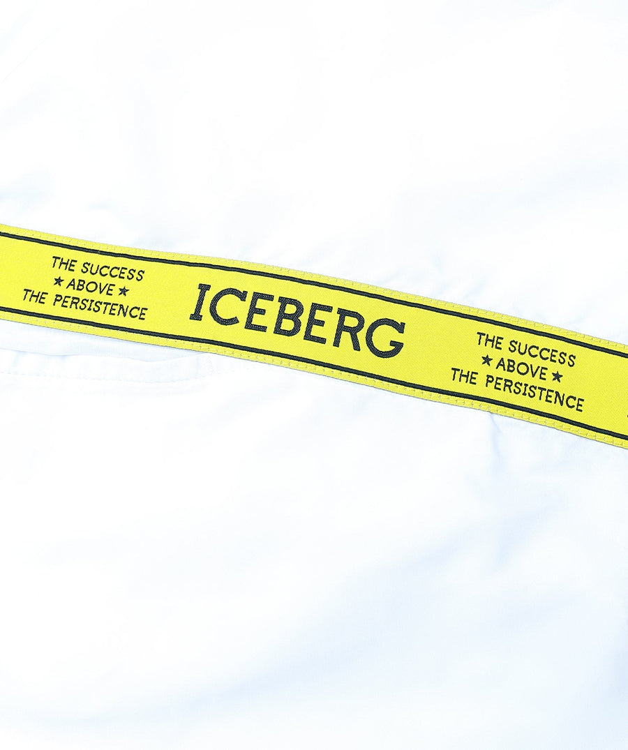 ICEBERG Tape Medium Boardshort ICE25MBS01 – Stylish boardshorts featuring signature tape detailing, quick-dry fabric, and a comfortable medium-length fit