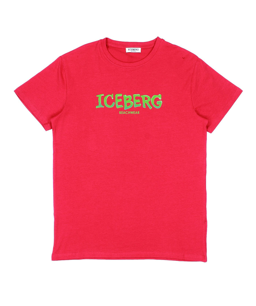 ICEBERG Vertical T-Shirt ICE25MTS01 – A stylish t-shirt featuring a bold vertical logo design, premium fabric, and a comfortable fit for a modern casual look