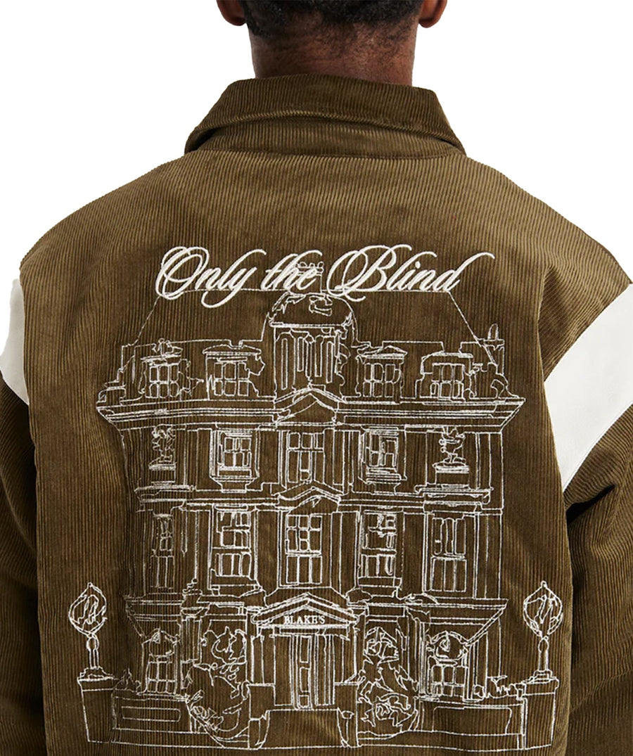 Stand out in the ONLY THE BLIND Blake’s Members Club Varsity Jacket OTBX-O1442 – a bold fusion of luxury design, premium fabrics, and streetwear style.