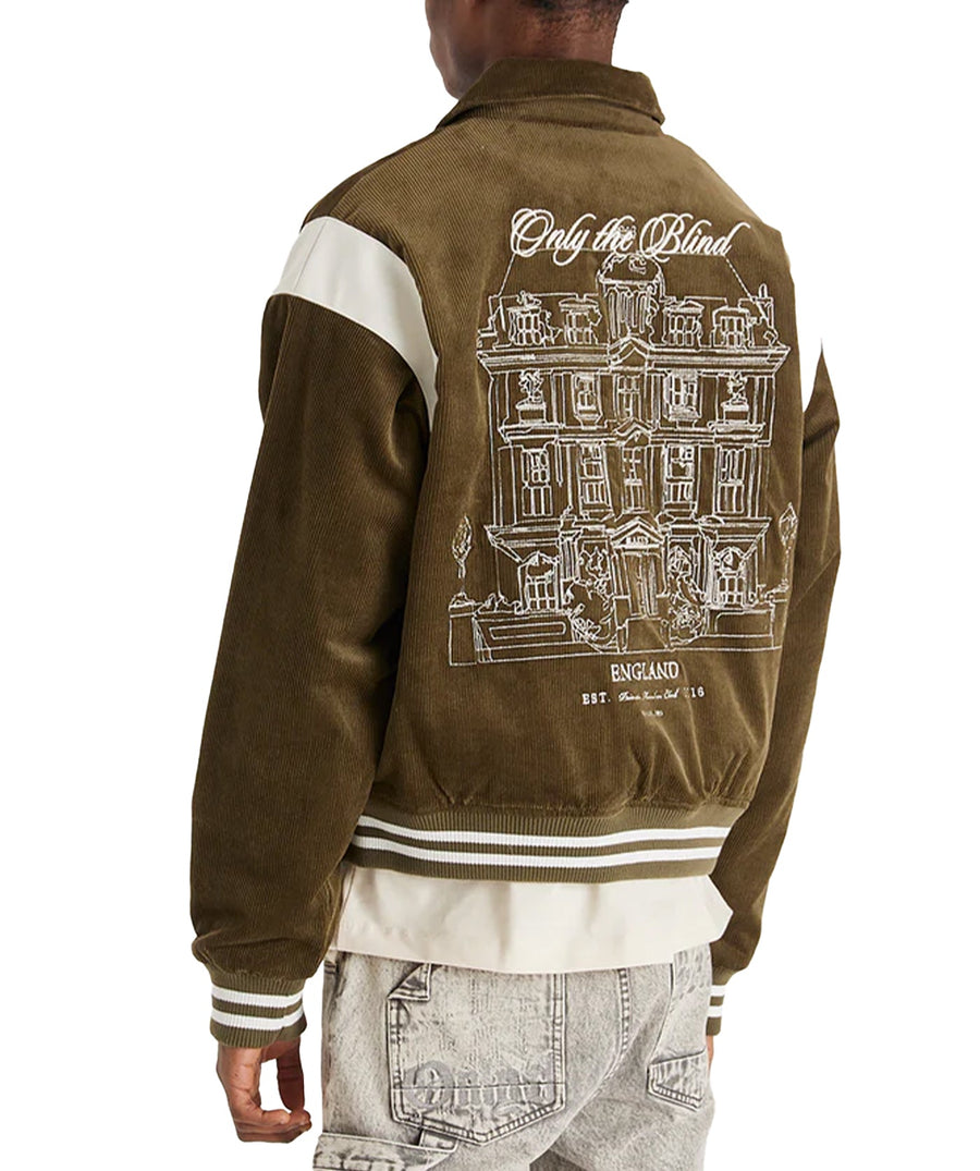 Stand out in the ONLY THE BLIND Blake’s Members Club Varsity Jacket OTBX-O1442 – a bold fusion of luxury design, premium fabrics, and streetwear style.
