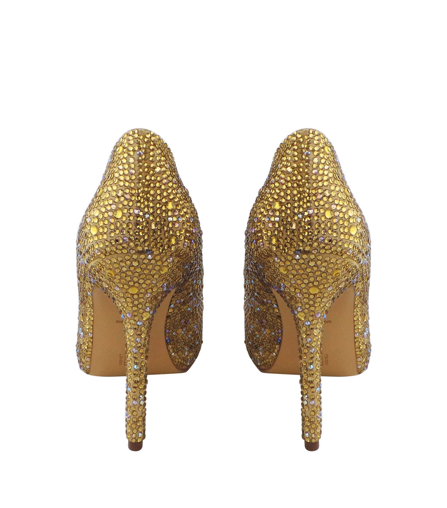 Benjamin Adams Auckland Jewel Encrusted Pumps in Topaz. Perfect for weddings &amp; formal events.