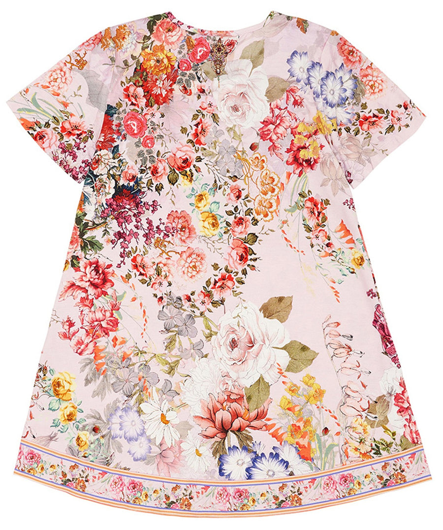 CAMILLA Flower Child T-shirt Dress With Flare Hem 00019495