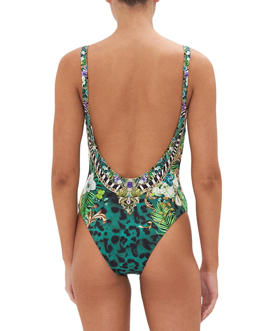 CAMILLA Sing My Song Scoop One Piece Swimsuit with Trims 00022288