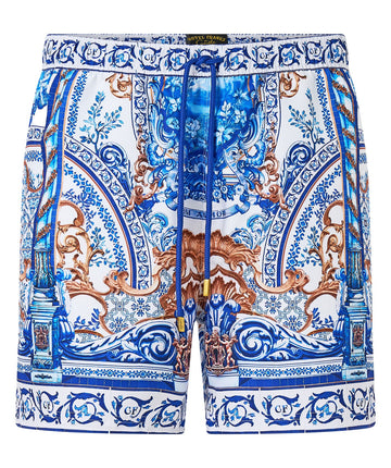 CAMILLA Azul Adventures Boardshort 00033176 – Stylish boardshorts featuring the vibrant Azul Adventures print, quick-dry fabric, and a comfortable fit for beach days