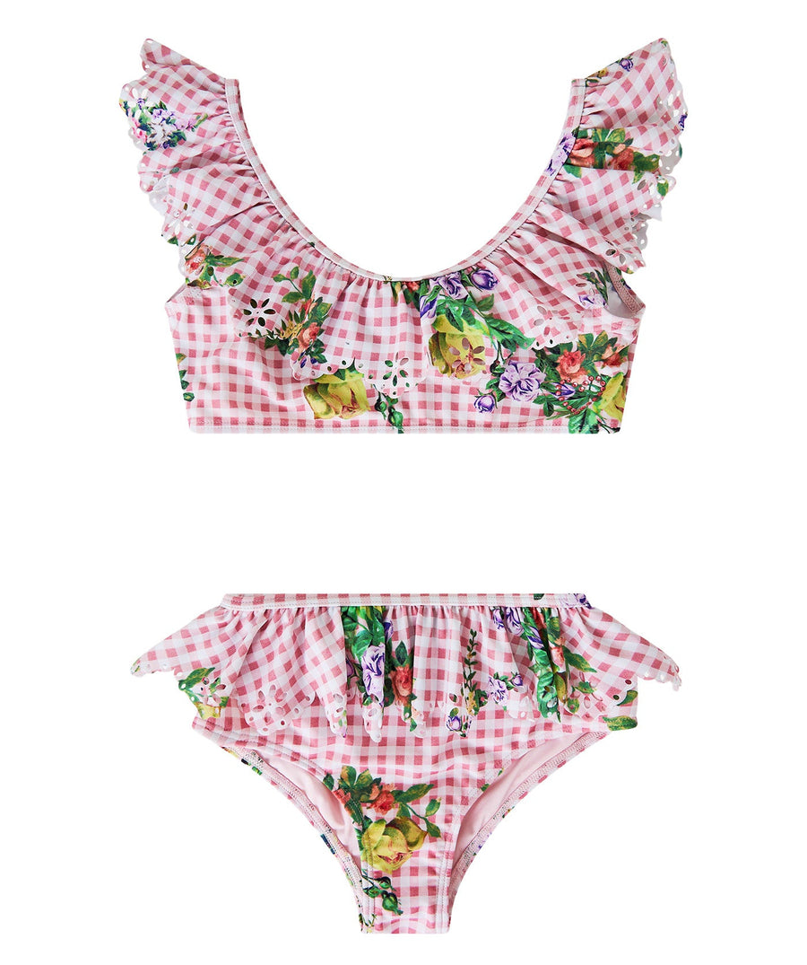 CAMILLA Lisbon Lullaby Kids Frill Crop Bikini 00034334 – A vibrant bikini featuring a frill crop top, playful Lisbon Lullaby print, and comfy fit for beach days