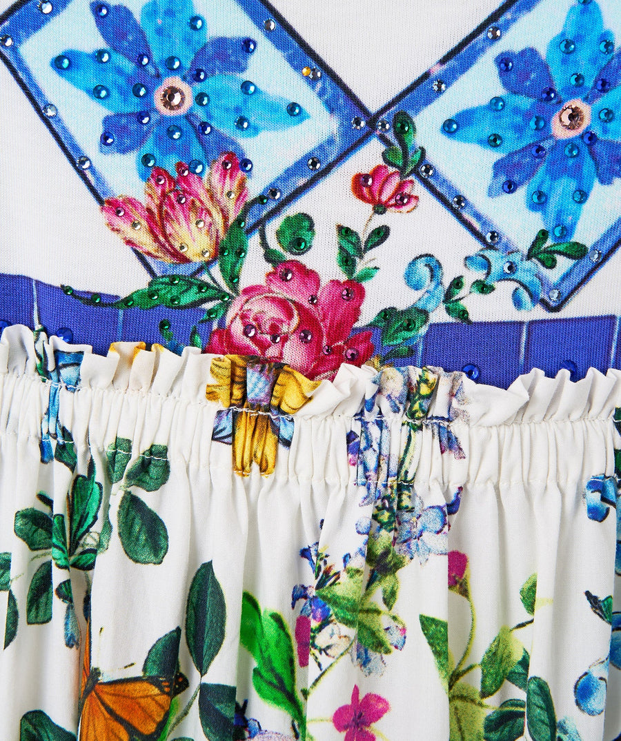 Make a statement in the CAMILLA Tiles Darls Long Dress 00034869 – a luxe, flowing silhouette adorned with bold prints, perfect for day-to-night elegance.
