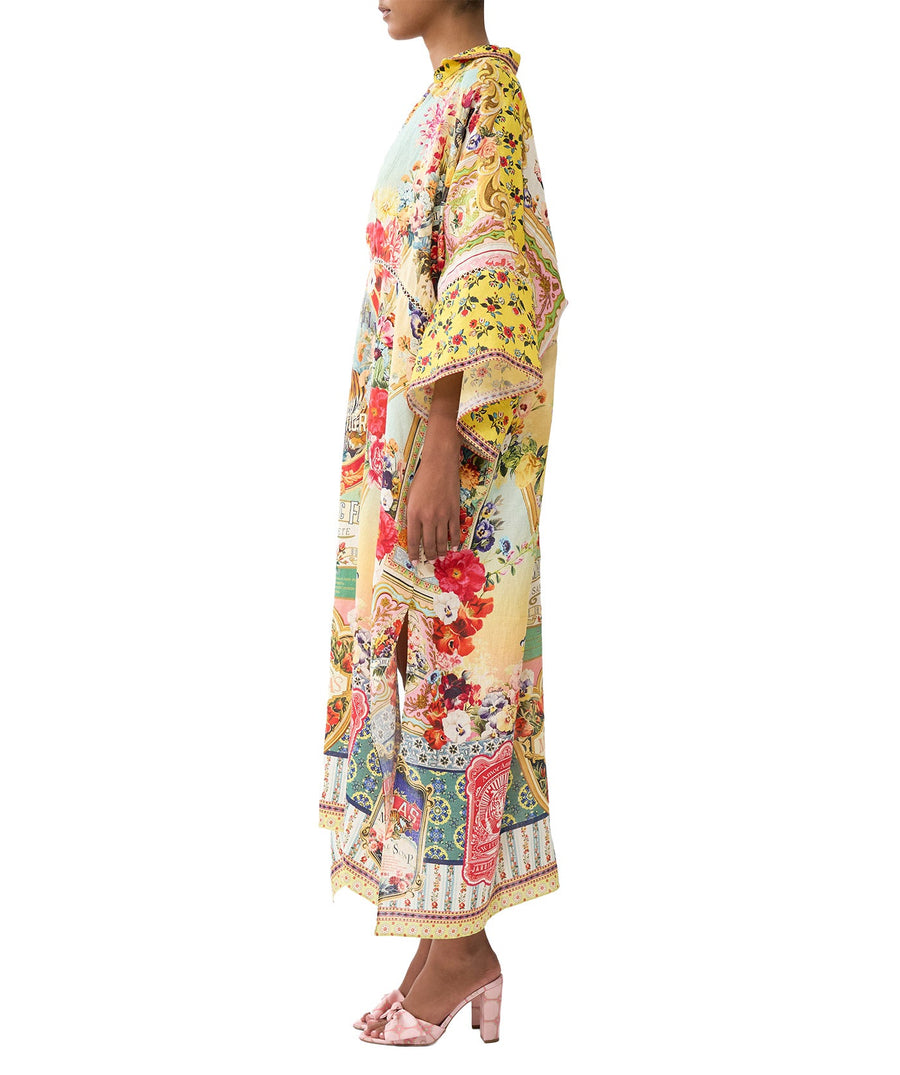 Radiate glamour in the CAMILLA Aromatic Tiger Flower Long Kaftan 00034879 – a flowy, statement piece with exotic prints and luxurious boho flair
