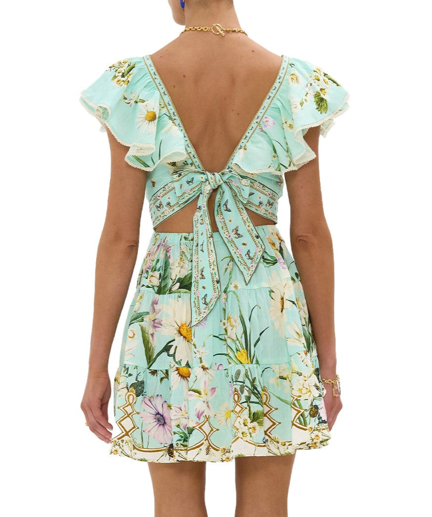 Step into sunshine with the CAMILLA Floral Freefall Short Dress 00035363 – a vibrant, playful piece with bold blooms and a breezy, feminine silhouette