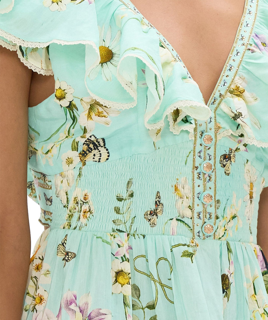 Step into sunshine with the CAMILLA Floral Freefall Short Dress 00035363 – a vibrant, playful piece with bold blooms and a breezy, feminine silhouette
