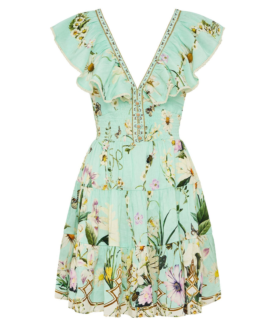 Step into sunshine with the CAMILLA Floral Freefall Short Dress 00035363 – a vibrant, playful piece with bold blooms and a breezy, feminine silhouette
