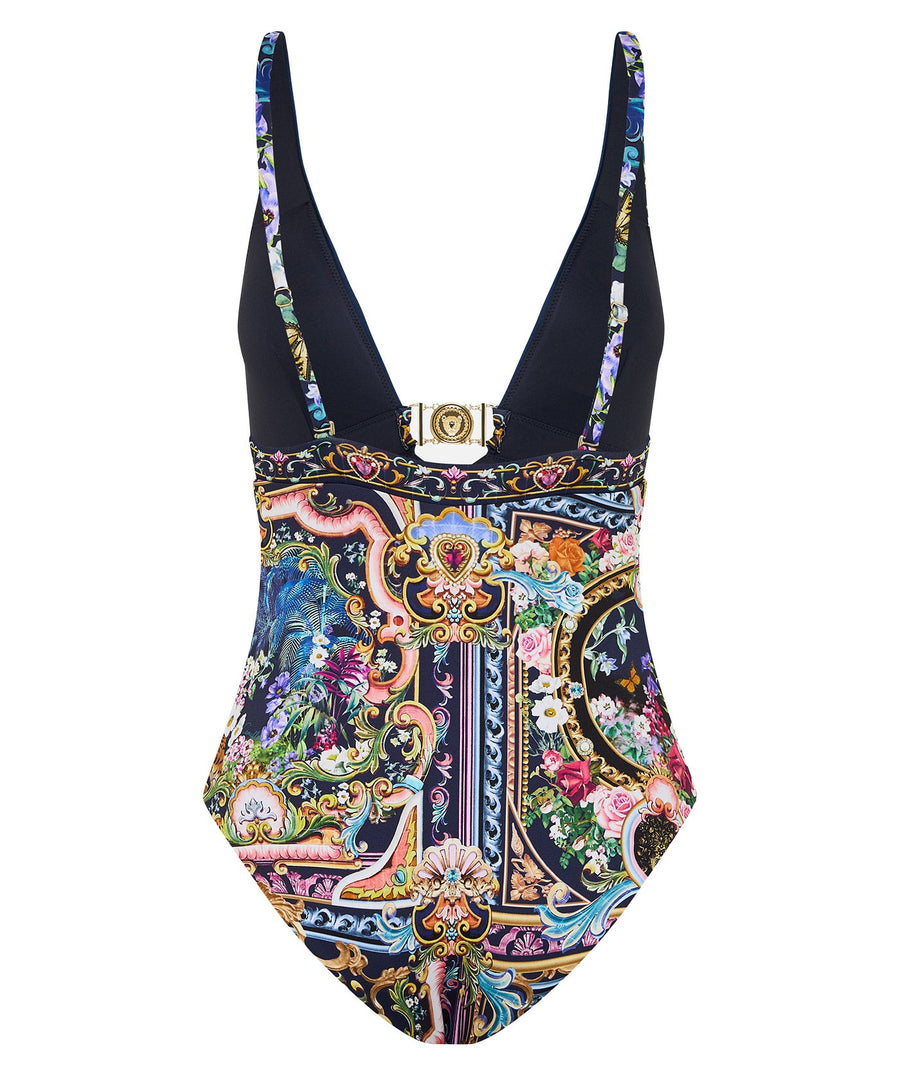 Make a statement in the CAMILLA Basked In Baroque One Piece Swimsuit 00035455 – featuring ornate prints, luxe details, and a flattering silhouette