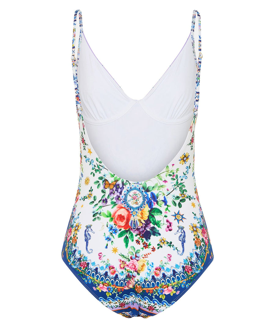 Dive into luxury with the CAMILLA Tiles Darls One Piece Swimsuit 00035525 – featuring bold prints, a flattering fit, and signature resort-style elegance.