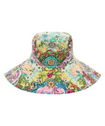 Stay stylish under the sun with the CAMILLA Just Coasting Bucket Hat 00035858, featuring oceanic prints, breathable fabric, and chic coastal flair.