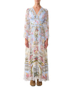 Tiled In Time Flared Sleeve Dress