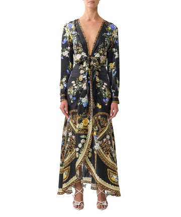 Elevate your style with CAMILLA Ottoman Elegance Tie Waist Long Sleeve Dress 00036571 – chic, flattering, and perfect for any occasion.
