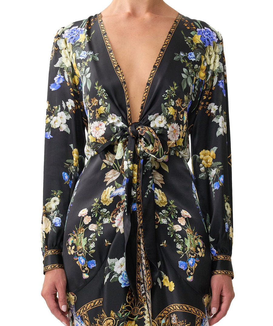 Elevate your style with CAMILLA Ottoman Elegance Tie Waist Long Sleeve Dress 00036571 – chic, flattering, and perfect for any occasion.