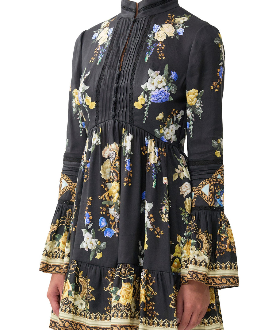 CAMILLA Ottoman Elegance High Neck Short Dress 00036577 – chic high-neck silhouette with luxe detailing, crafted for timeless elegance.