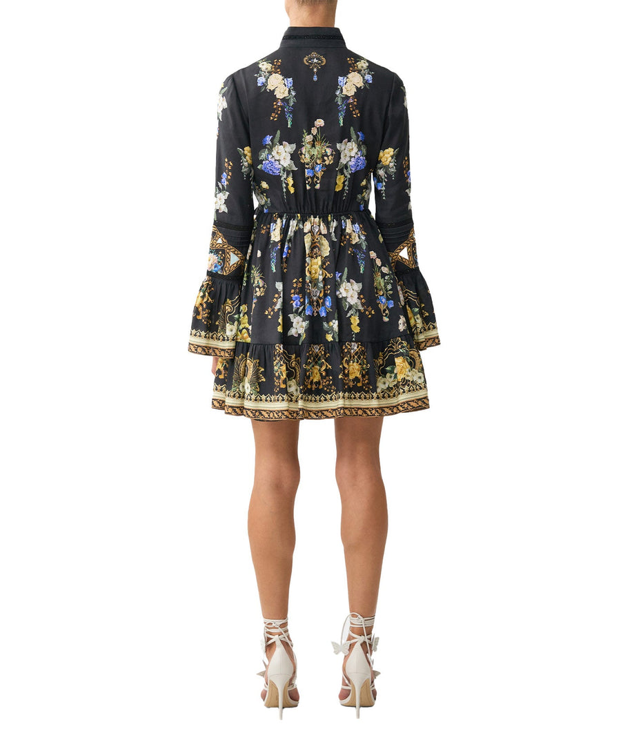 CAMILLA Ottoman Elegance High Neck Short Dress 00036577 – chic high-neck silhouette with luxe detailing, crafted for timeless elegance.